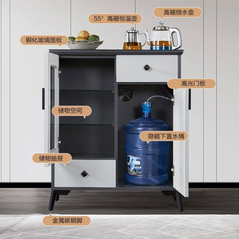 冰丽实木茶吧机2021新款家用全自动台式桌面轻奢语音声控饮水机