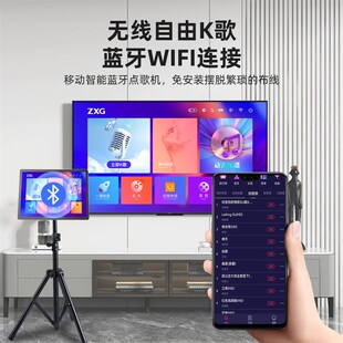 雷石户外家用读谱一体点歌机便携式移动KTV专业K歌语音点唱机