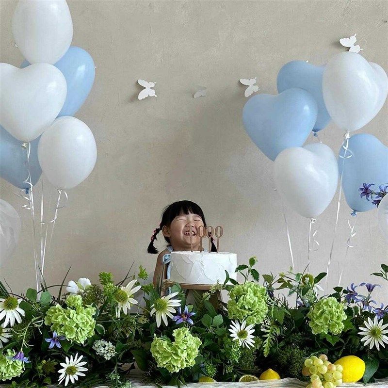 马龙卡色系蓝色爱心乳胶心形气球束场景布置儿童气球氛围装饰用品,节庆用品/礼品,装扮布置套餐,淘宝优惠券,粉丝福利购,淘宝优惠卷