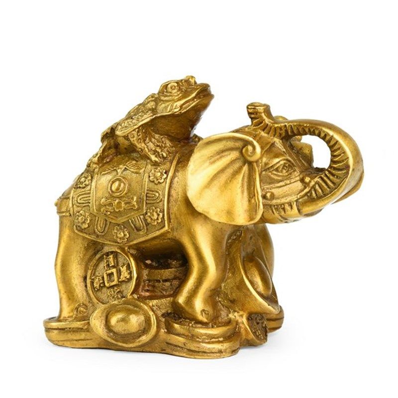 纯铜象上金蟾摆件家庭装饰旺财室内客厅装饰品金蟾招财大象工艺品,家居饰品,装饰摆件,淘宝优惠券,粉丝福利购,淘宝优惠卷