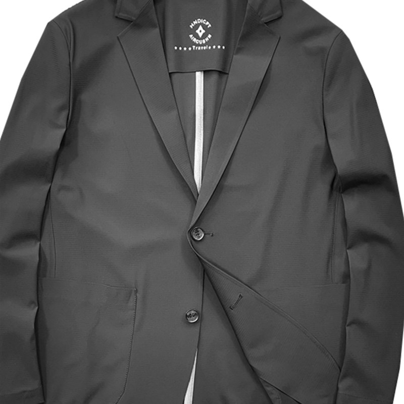 天花板级 意大利Z系压胶弹力透气男士休闲薄西服防晒皮肤西装外套