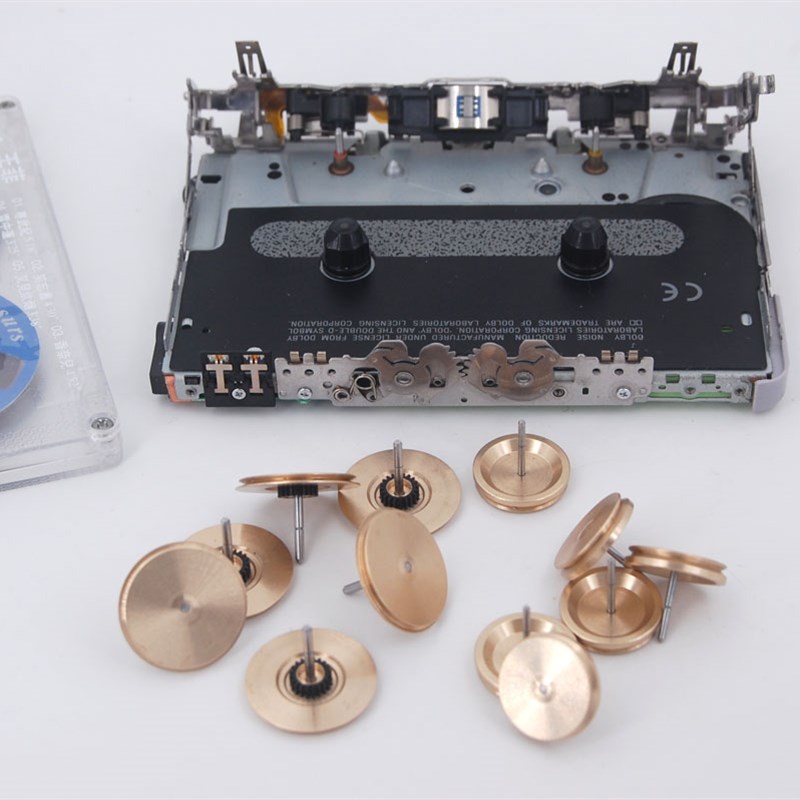 超薄随身听高精度铜飞轮主导轴EX2000 EX610 EX615 铜飞轮主导轴