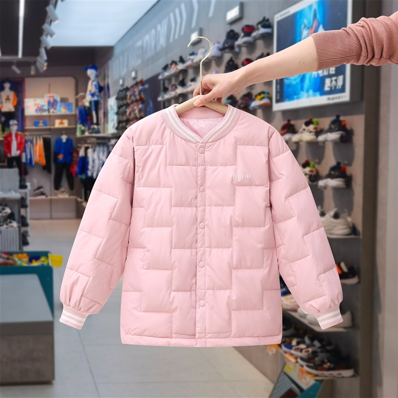 新款中大童羽绒服内里秋冬季校服内穿轻薄透气保暖男女童外套