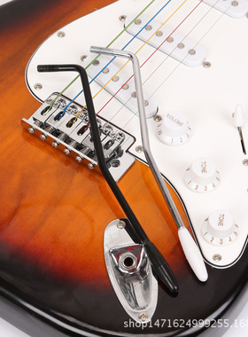 单摇电吉他摇把 颤音系统摇杆ST/SQ震音臂螺纹带帽黑金银色零配件