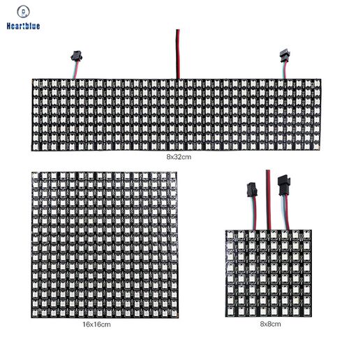 led灯柔性全彩像素屏ws2812 低压12v柔性家用氛围灯可编程显示屏