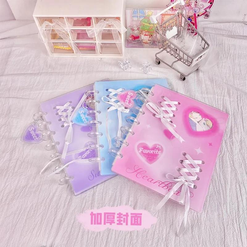 小卡收纳册 亚克力蘑菇孔活页3寸拍立得镭射小卡明星片4宫格相册