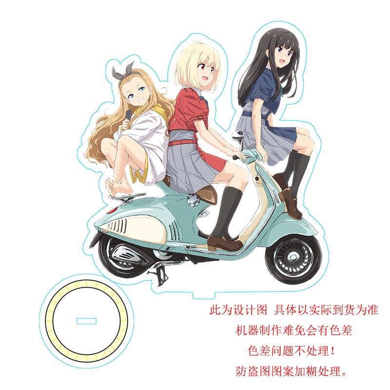 动漫周边立牌Lycoris Recoil 莉可丽丝 井上泷奈双面亚克力摆件台
