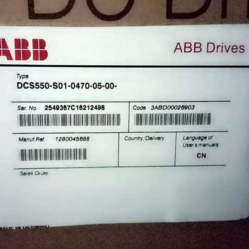 议价ABB直流传动3ABD00026900DCS550-S01-0270-05-00-00