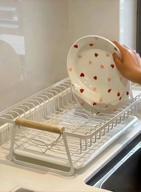 【新家的100个快递】碗碟沥水架餐具收纳筐多功能碗架台面置物架