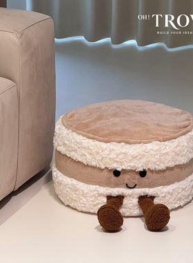 【新家的100个快递】可爱面包蒲团客厅坐墩家用换鞋凳榻榻米坐垫