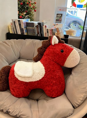 【新家的100个快递】2026马年吉祥物玩偶抱枕沙发装饰新年伴手礼