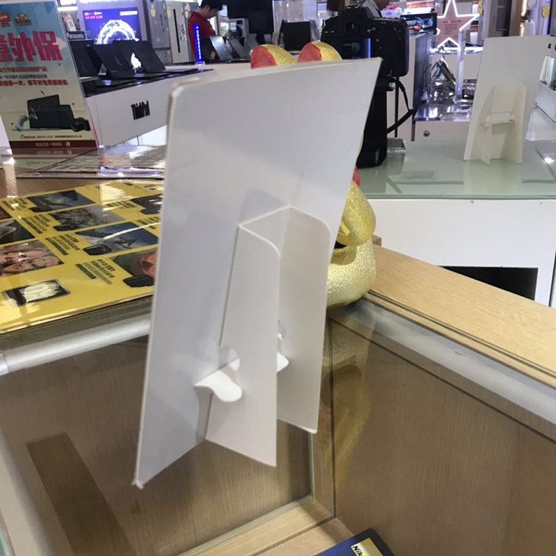 A3A4A5纯白卡纸背撑纸质展示架桌面广告台卡背托蝴蝶支架KT板支撑