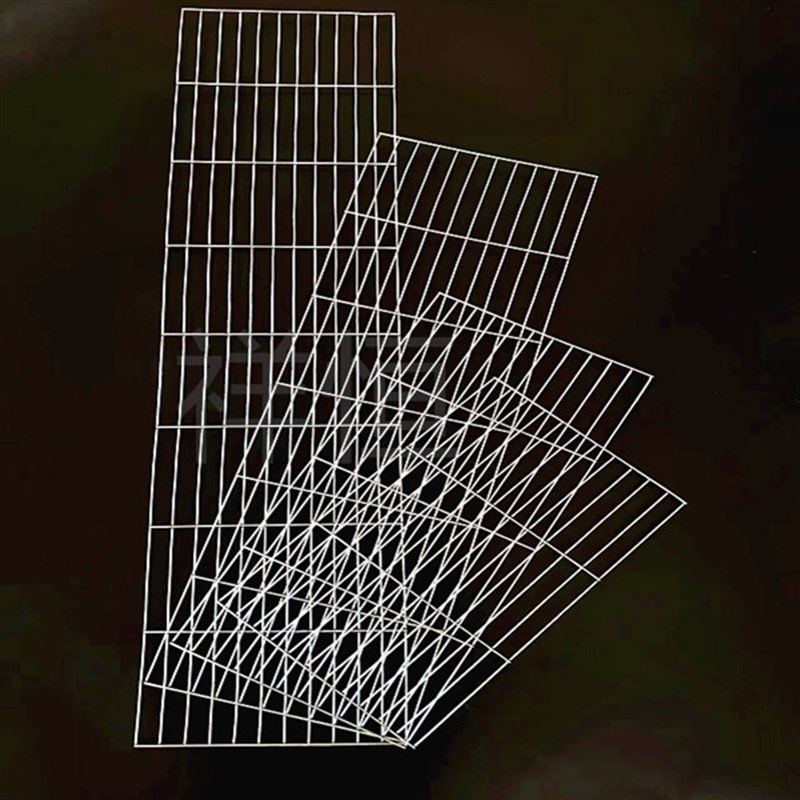 条形烧烤网晾晒淋油油炸网烤菜烤肉网组笼网户外网片商用网格铁丝