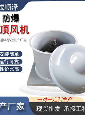 厂房风机防爆排烟风机屋顶轴流风机通风机bdwt-I防爆屋顶风机