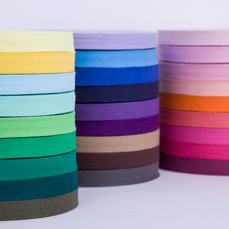 45米 2CM全棉人字带布带条绑带绳子织带服装辅料包边带滚边条