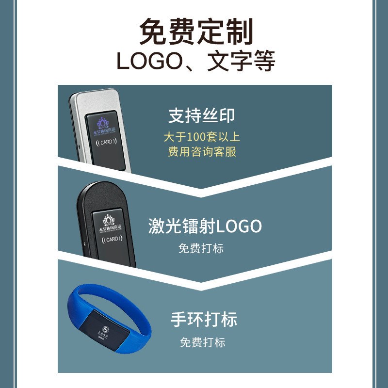 电子智能门锁洗浴中心电子锁桑拿锁更衣柜感应门锁浴室手牌刷卡锁