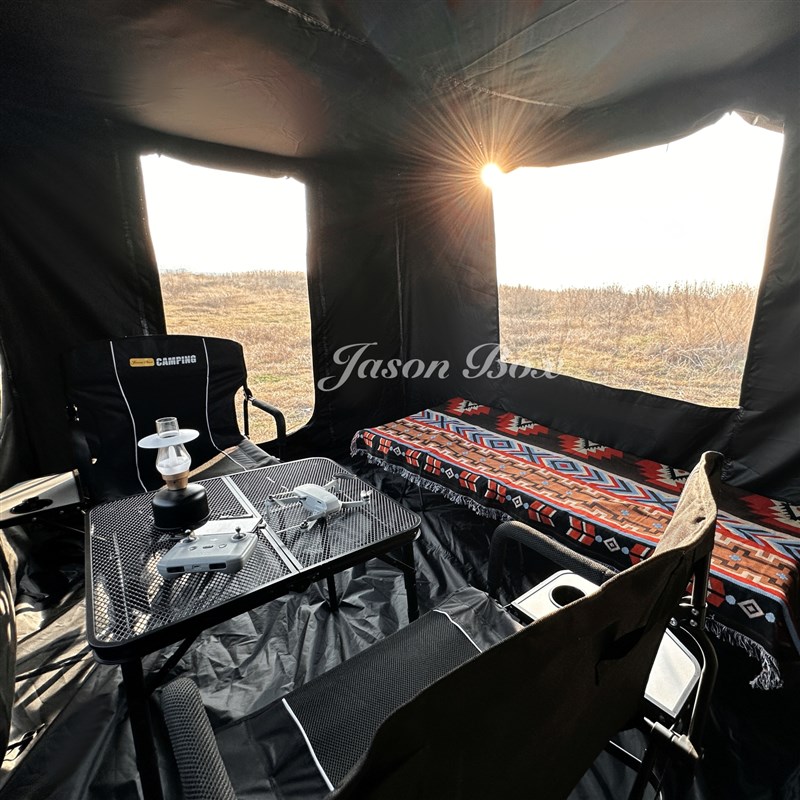简森户外黑胶化车边帐篷宇宙侧帐布房子围布拓展露营车载遮阳防雨