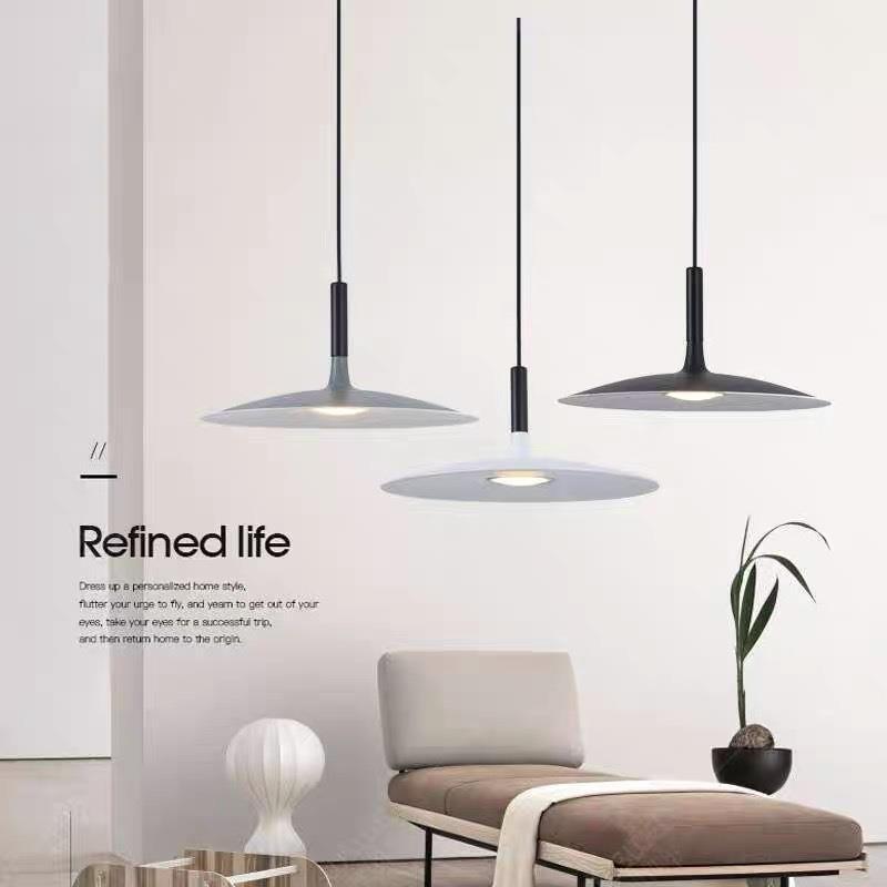 后现代餐厅飞碟吊灯酒吧卡座奶茶店单头可组合工业风家用节能吊灯