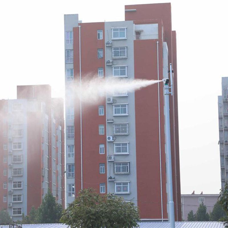 高压喷雾降尘加湿雾桩水泥厂雾桩除尘商家 室外高压喷雾雾桩仰尘
