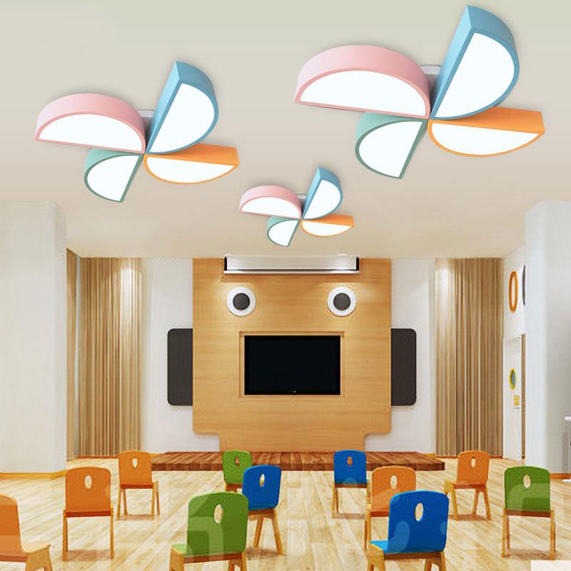 教室风车吊灯LED幼儿园教室卡通造型灯儿童游乐场早教中心过道灯