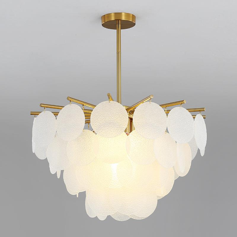 后现代简约圆型小客厅吊灯2024新款餐厅卧室设计师款轻奢美式灯具