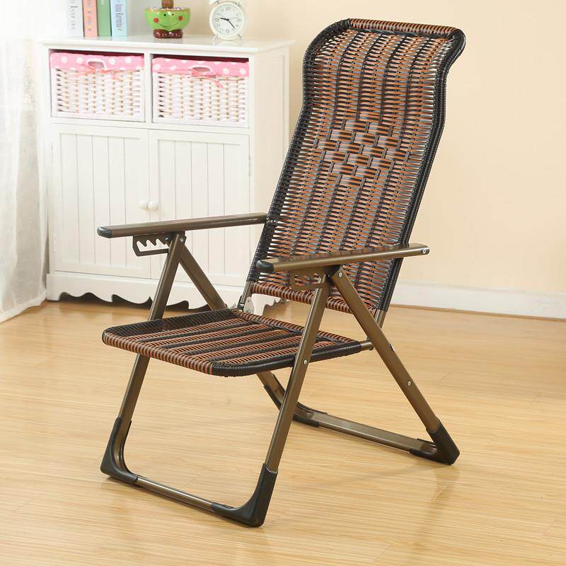 户外藤躺椅折叠椅阳台午睡椅三折藤椅孕妇靠背椅子懒人沙滩椅