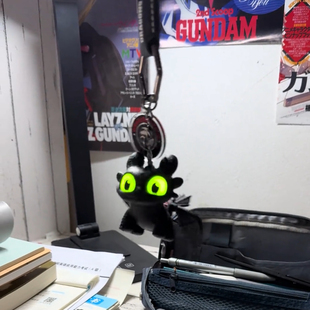 公仔钥匙扣包包挂件新款驯龙高手潮酷可爱卡通黑色含特效趣味