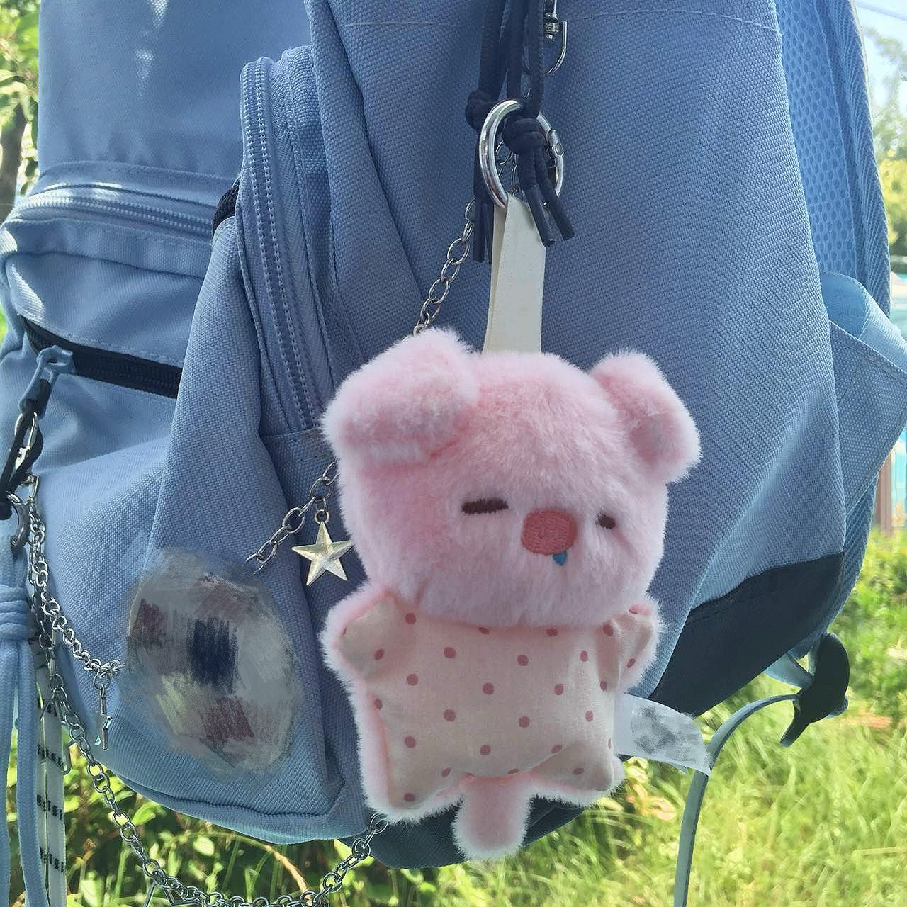 情侣闺蜜节日公仔手机包包钥匙扣粉色小猪可爱香氛小朋友豆袋