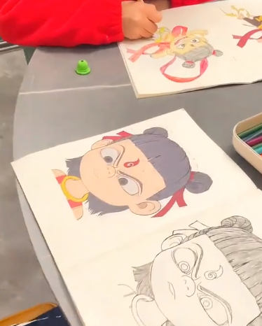 哪吒素描本全集之魔童闹海周边描摹本儿童绘画敖丙闰申公豹涂色本