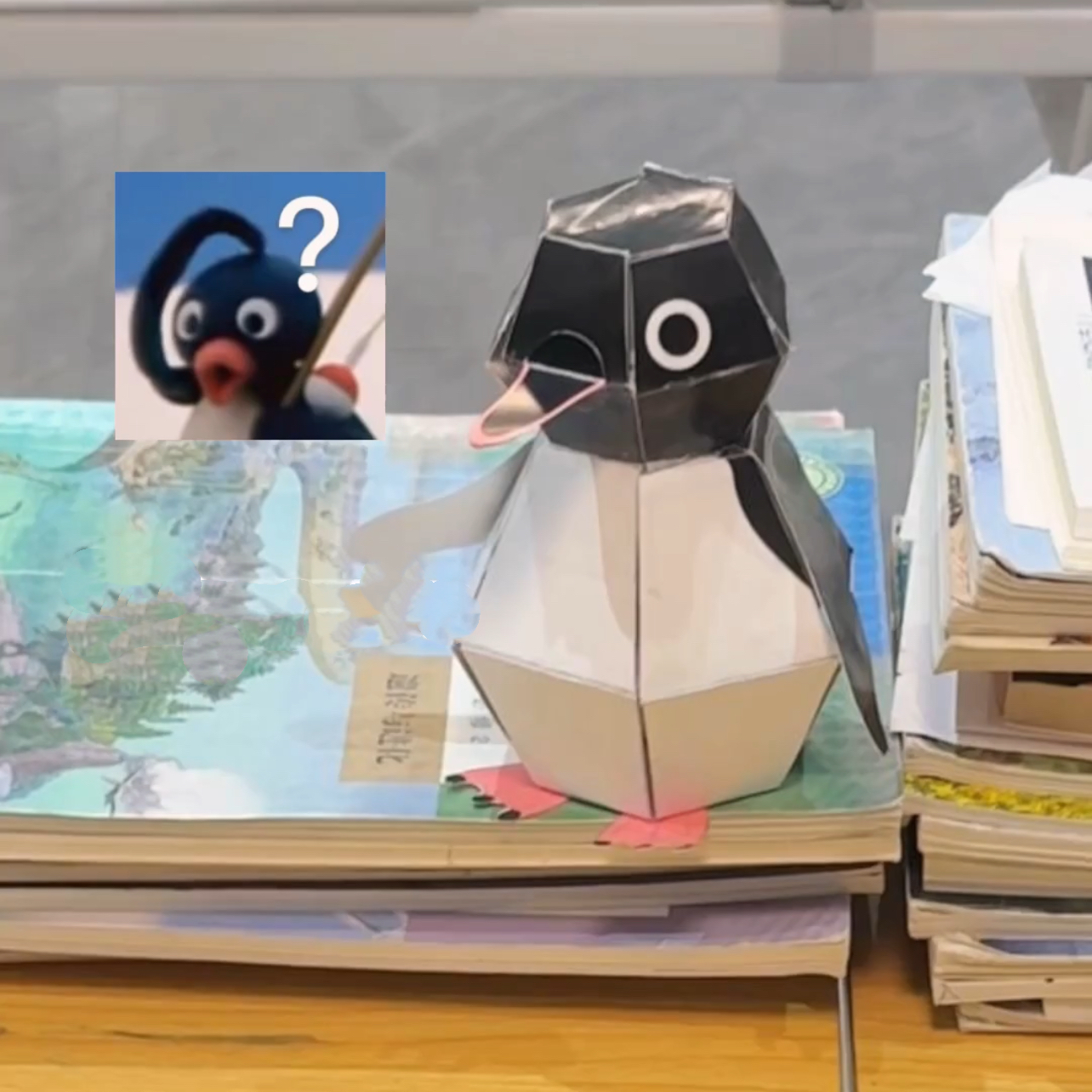 材料包可爱弹跳小企鹅3d立体折纸模型趣味DIY手工创意儿童玩具