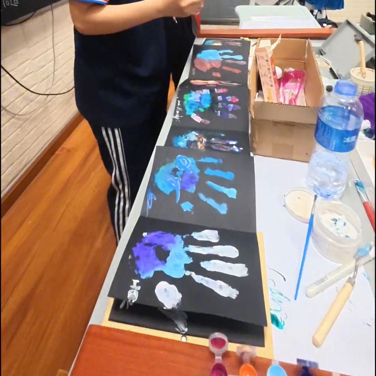 新款2026diy创意学生情侣同学录相册按手印风琴本印手掌毕业季