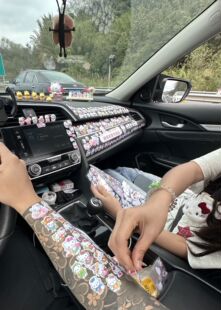 新款 可爱卡通自粘便携儿童玩具趣味奖励泡泡贴画粘贴卡通凯蒂猫