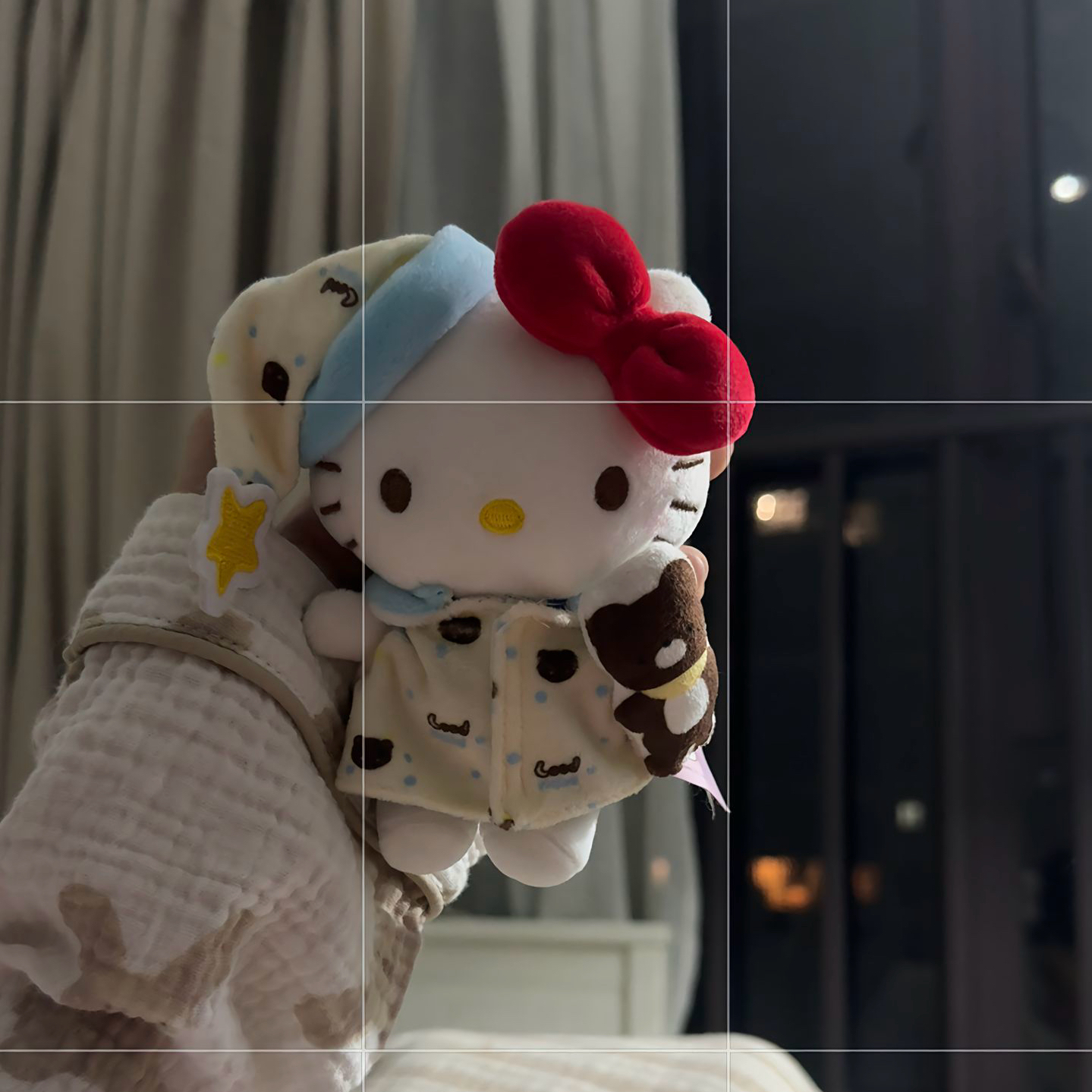 可爱棉花娃娃凯蒂猫晚安睡衣套装毛绒玩偶公仔晚安睡衣娃衣礼物