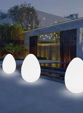 触户碰外发RYD光蛋形不互倒翁景观氛围装饰灯广场变色圆球动亮化