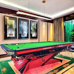 源标准家型白城原台球辽桌168银腿松商用白山桌球台用辽宁ZDF台球