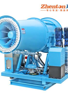 郑雾通厂家雾直微细喷炮机 双泵降尘微雾炮60米 8供0米远程射ZT-8