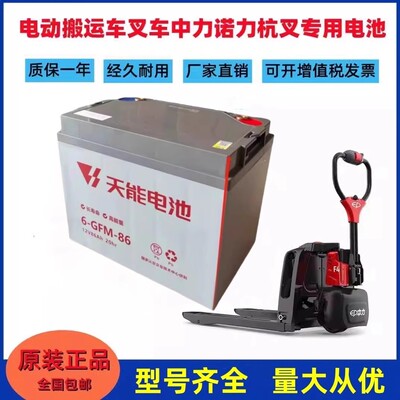 天能中力合力洗地机电动叉车电池