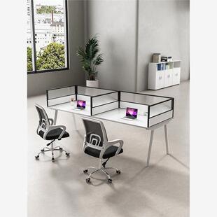 定制办公桌面免打孔挡板屏风防掉落围挡隔断工位电脑侧面隔板新款