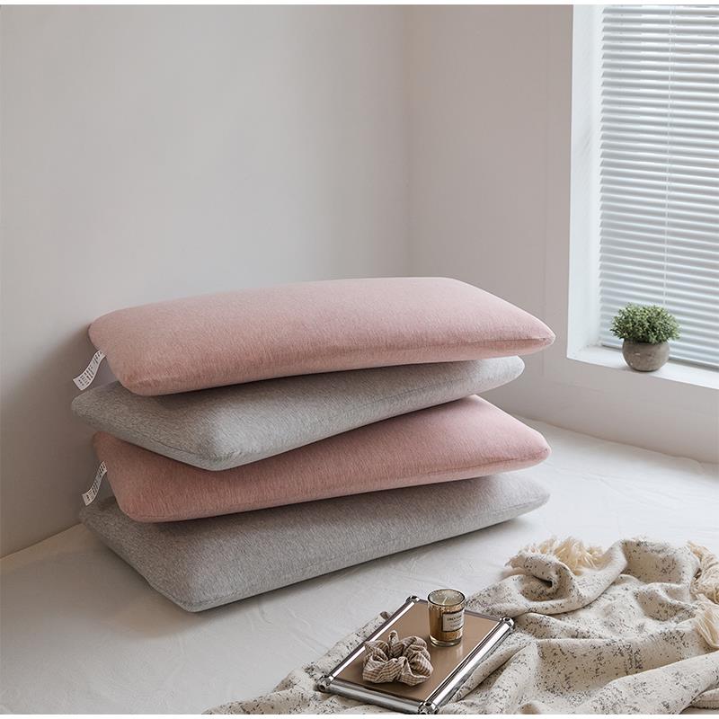 日式记忆棉零压力面包枕头枕芯中低枕针织棉枕头芯一对可机洗拆卸