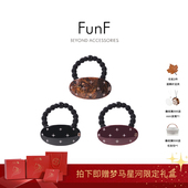 FunF 多伦多星芒 甜美镶钻醋酸发绳 乐纷绮 气质小众弹力豆豆发圈