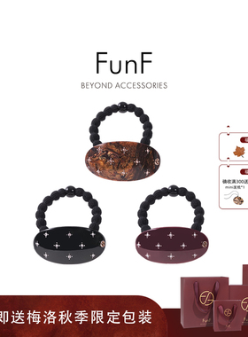 FunF/乐纷绮 气质小众弹力豆豆发圈 甜美镶钻醋酸发绳 多伦多星芒