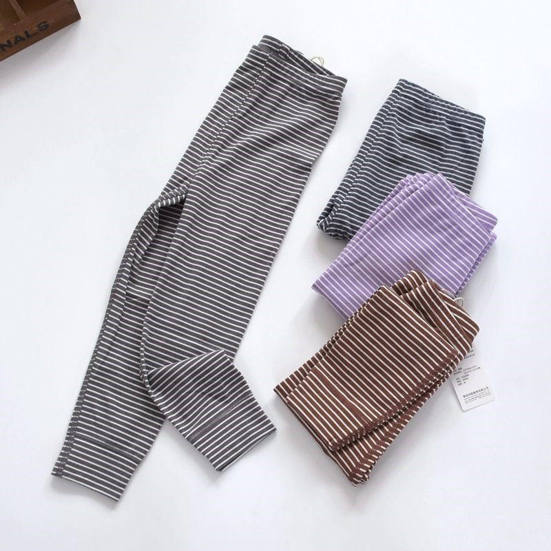 帅鹿秋冬新款儿童磨绒加厚秋裤男女童宝宝磨毛线裤无骨打底裤家居