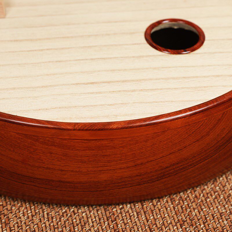 星海 中阮乐器演奏级奥氏黄檀木材质原木色钢品花开富贵头饰8514