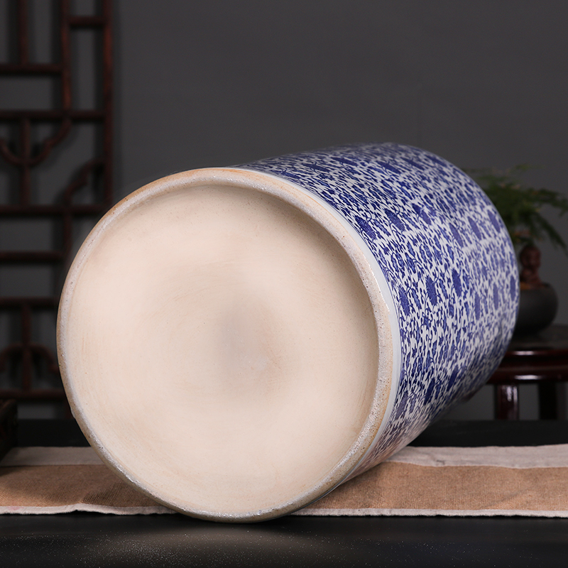 景德镇手工陶瓷花瓶瓷器花插青花瓷箭筒卷轴缸书字画缸帽筒雨伞桶