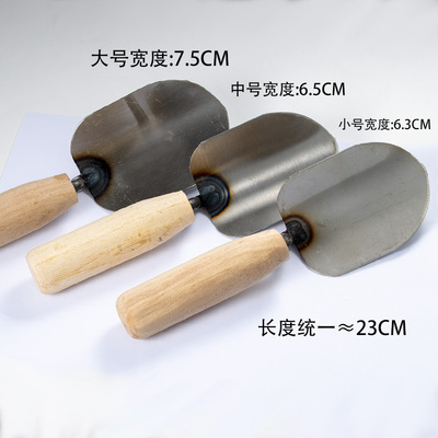 草莓起苗器手持铲子园艺小号栽植木柄移苗器不锈钢大号移植移栽器