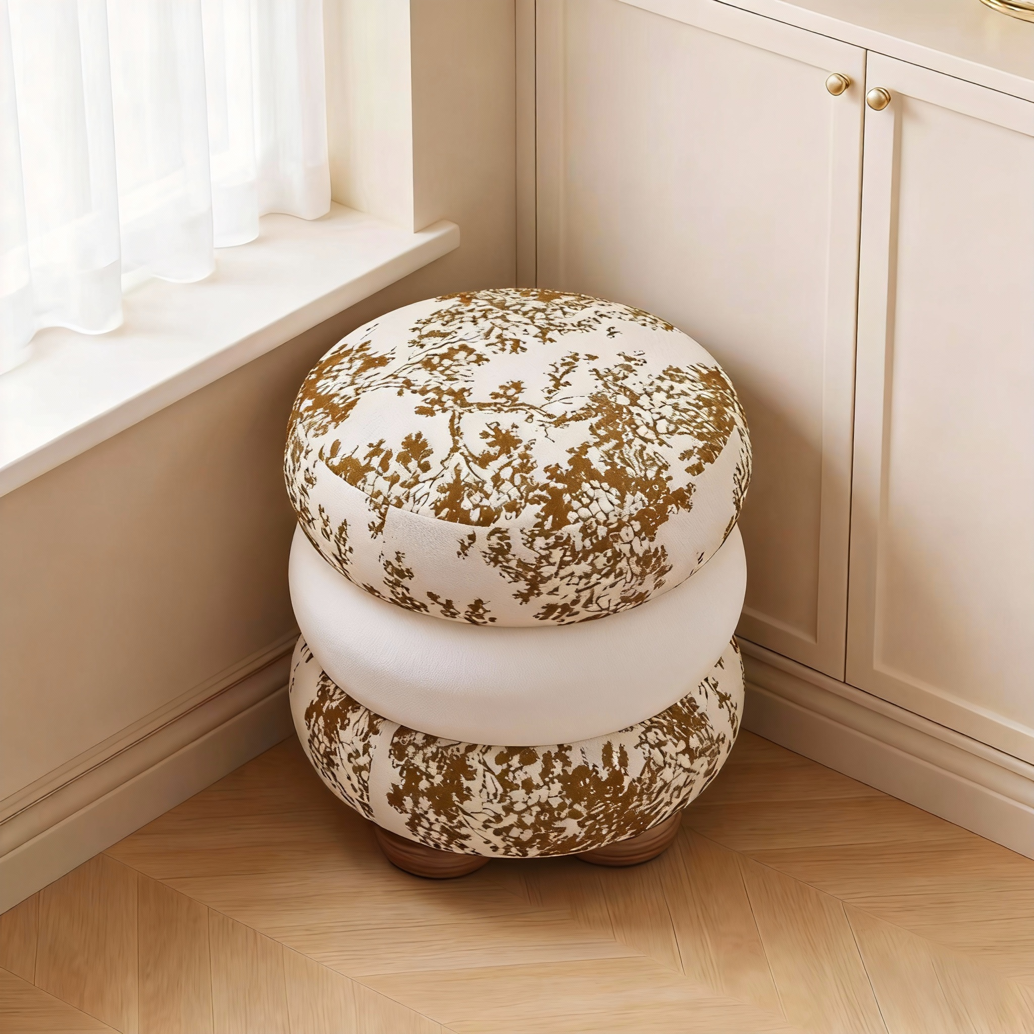 威展简约卧室化妆凳女生奶油风极简梳妆台凳子轻奢高级感化妆椅子,住宅家具,梳妆凳,淘宝优惠券,粉丝福利购,淘宝优惠卷