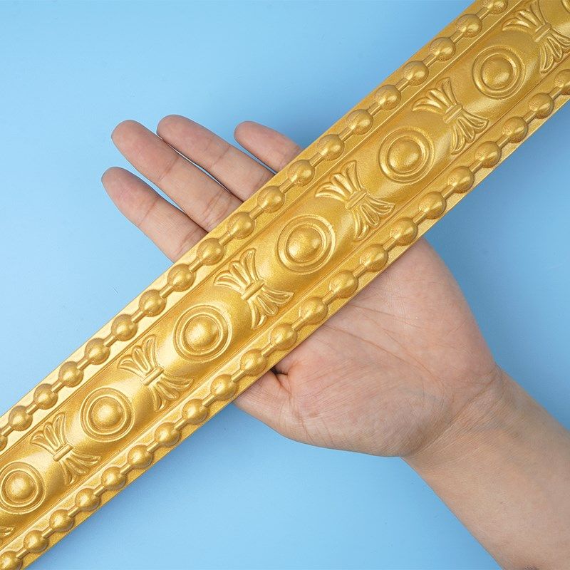 pvc自粘石膏线装饰条背景墙边框造型软线条可弯曲万能收口线包边