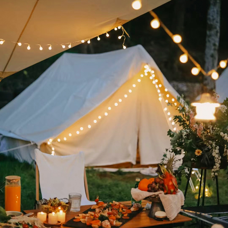 户外天幕氛围灯LED彩灯闪灯串灯满天星摆摊露营布置帐篷装饰灯