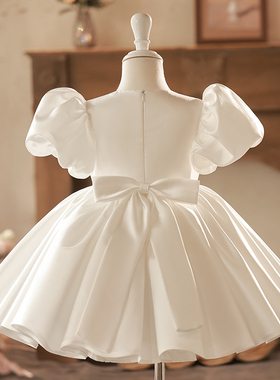 儿童礼服公主裙花童婚礼小女孩礼服主持人钢琴演奏礼服女童演出服