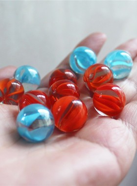 透明七彩色玻璃球弹珠玻璃圆球溜溜珠弹弹球鱼缸花盆装饰波子包邮